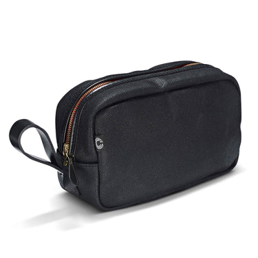 Vintage Waxed Canvas Wash Bag - Black